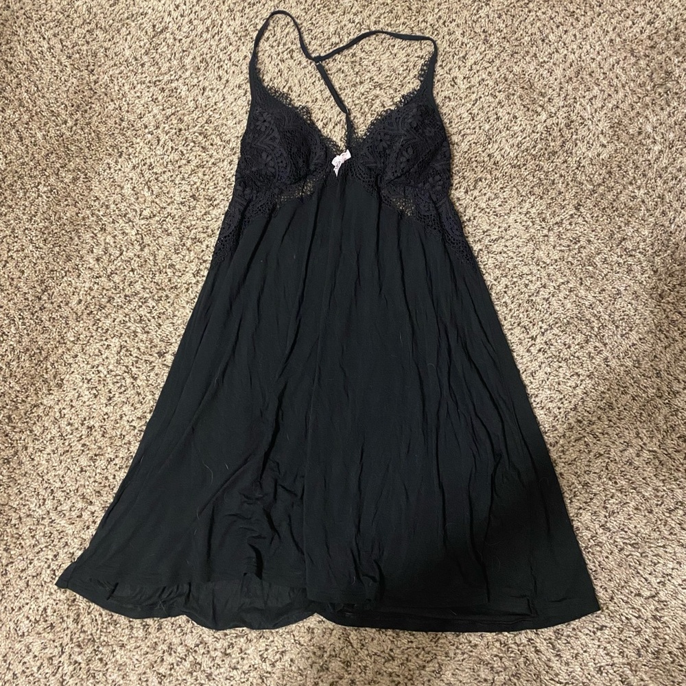 Victoria’s Secret Black Lace Chemise